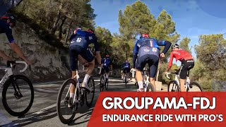 Endurance ride with GroupamaFDJ Team  Thats How Pros are training [upl. by Peti604]