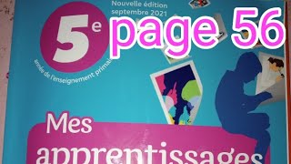 Communication et actes de langagepage 56mes apprentissage en français 5 AEP [upl. by Nelag]