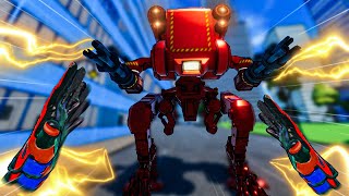 I Become THE FLASH and FIGHT GIANT ROBOTS in SuperFly VR Update [upl. by Onin]