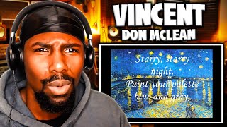 TOUCHING  Vincent  Don McLean Reaction [upl. by Etessil]