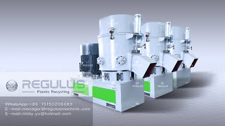 Polyester Textiles Plastic Agglomerator Recycling Machine [upl. by Aura]