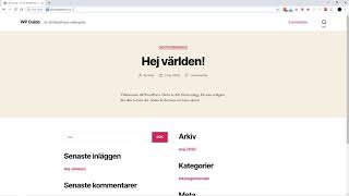 Skapa en egen hemsida med WordPress  del 1 [upl. by Madaih]