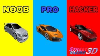 STREET RACING 3D  NOOB VS PRO VS HACKER [upl. by Salokkin875]