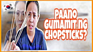 HOW TO USE CHOPSTICKS  PAANO GUMAMIT NG CHOPSTICKS for beginners [upl. by Panthia]