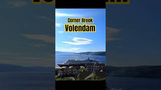 Holland America Volendam Departing Corner Brook Newfoundland [upl. by Nahej]