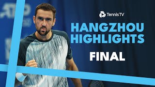 Marin Cilic vs Zhizhen Zhang For The Title 🏆  Hangzhou 2024 Final Highlights [upl. by Htaeh]