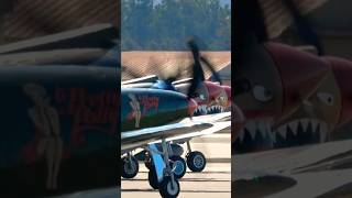 😎😎😎😎2 P40s P51B P63 ALL READY TO RUMBLE aviation plane airplane airshow p40 p51 p63 [upl. by Silden]