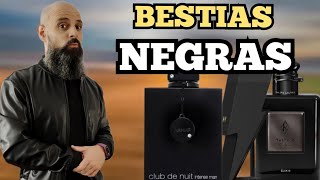 10 BESTIAS NEGRAS fragancias espectaculares qué tienen frascos negros [upl. by Elvah]