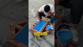 Amazing Process 💦 waterproofing part 559 easily solve problem short shorts waterproofing [upl. by Arabrab457]