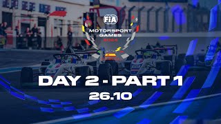 REPLAY  FIA Motorsport Games 2024  F4  GT  Esport  Touring Car  Rally  Day 2 part1 [upl. by Ninaj]