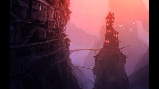 Photoshop Speedpaint  Ravine Town [upl. by Calabresi]