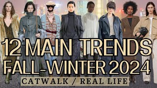 12 Main Fashion Trends FallWinter 2024 [upl. by Adnilrem535]