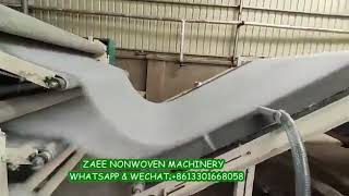 Vertical lapper nonwoven wadding line [upl. by Naejeillib]