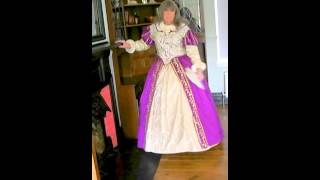 Madam FiFi in an Elizabethan crinoline dress at Mistress Lady Penelopes country manor 07970183024 [upl. by Eeniffar]