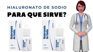 HIALURONATO DE SODIO que es y para que sirve hialuronato sódico como usar hialuronato de sodio [upl. by Leler]