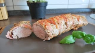 Schweinefilet mit Salbei und Speckmantel [upl. by Eitirahc33]