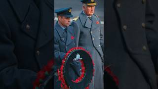 Prince William Wears Military Uniform to Lay Prince of Wales Wreath Remembrance Sunday Service 2022 [upl. by Einiffit]