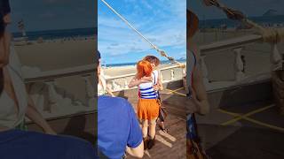 Going Merry Rio de Janeiro  Nami Zoro Luffy e Usopp Cosplays onepiece onepiececosplay [upl. by Noteek950]