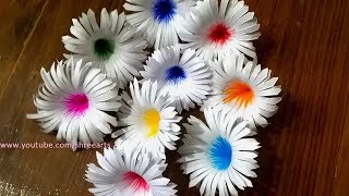 Diy simple to make bond paper flowerEasy to make SHREE ARTS [upl. by Shaefer]