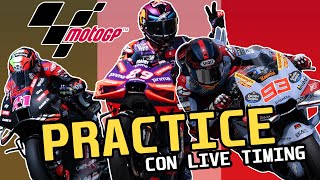 PRACTICE GP MISANO MOTOGP CON LIVE TIMING [upl. by Lasonde]