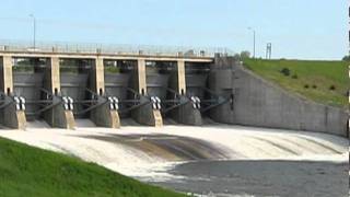 Time lapse opening of the Big Bend Dam Spillway  SDPB [upl. by Canice]