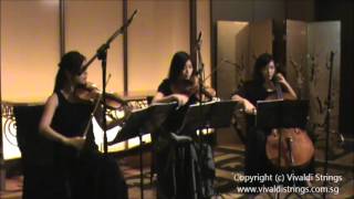 Singapore String Quartet  Trio Vivaldi Strings at Regent Hotel 4 [upl. by Stearn470]