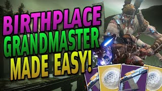 The Birthplace of Vile GRANDMASTER Nightfall MADE EASY Easy Adept God Roll Farm  Destiny 2 [upl. by Caton504]