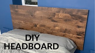 DIY Headboard Made From Hardwood Flooring [upl. by Sonitnatsnoc]