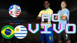 BRASIL X URUGUAI AO VIVO  COPA AMÉRICA 2024  QUARTAS DE FINAL TRANSMISSAO COMPLETA [upl. by Cinomod]