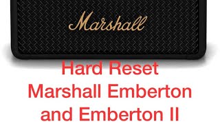 How to hard reset Marshall Emberton and Emberton II marshall Marshallspeaker trending asksiftech [upl. by Zilla]