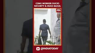 Lok Sabha Elections 2024 Result Congress Worker Ducks Security amp Hugs Rahul Gandhi  India Today [upl. by Gnort]