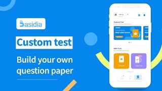 Set your own Test Paper  Custom Test NEET UG  Basidia [upl. by Braden379]