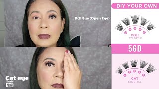 DIY OPEN EYE amp CAT EYE LASHES [upl. by Annadiana925]