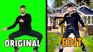 MrBeast rizz Original vs Edit  MrBeast Rizz Dance Meme [upl. by Julius]