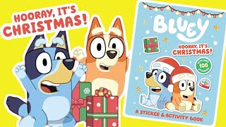 Bluey Christmas Activity Book  Scenes from Verandah Santa amp Christmas Swim Full Episodes🎁 [upl. by Thurstan890]