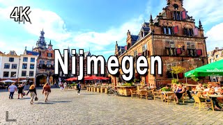 【4k】Nijmegen City Center Morning Walk Netherlands Walking Tour 2021  4k l 60 UHD [upl. by Moht64]