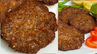 Real Chapli Kabab Recipe ❤️  Peshawari Chapli Kabab Recipe Restaurant Style  Easy Kabab Recipe ❤️ [upl. by Ahsykal]