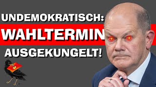 Eilt Neuwahlen am 23225  undemokratische HinterzimmerEntscheidung olafscholz afd [upl. by Sualokin42]