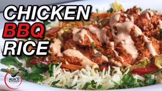 MUST TRY Chicken BBQ Rice Recipe aliaskitchencreations chickenbbqrice shorts [upl. by Eleahcim551]