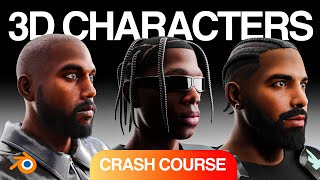 Creating Custom 3D Characters in Blender using FaceGen and Daz Full Beginner Crash Course [upl. by Atterual]