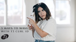 3 Ways to Create Waves on Short Hair with a T3 Curl ID Curling Iron  T3 [upl. by Coveney]