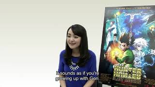 Megumi Han Interview from HxH The Last Mission Bluray [upl. by Ylekalb686]