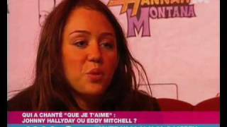 Miley Cyrus interview Hannah Montana in France M6 Disney [upl. by Kym]