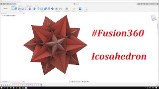 Fusion 360  Icosahedron 🤔  Autodesk [upl. by Elli502]