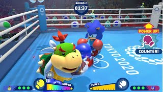 Mario amp Sonic At The Olympic Games Tokyo 2020 Boxing Bowser jr VS Metal Sonic Amy amp Sonic Gameplay [upl. by Kubiak278]