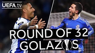 QUARESMA HAZARD Great UEL Round of 32 GOALS [upl. by Aseram]