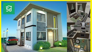 Tierra Vista  Linnea Single Attached  House Design Idea  3 Bedrooms  Planner 5d  100sqm [upl. by Nickolai615]