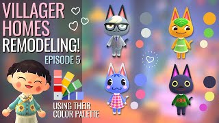 Colour matching VILLAGER HOMES EP5 All CATS Raymond Tangy Rosie Kiki  ACNH  Animal Crossing [upl. by Emiatej107]