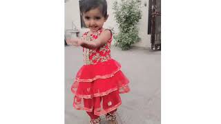 billu ni tera lal ghagra musfirahfarhan dancevideo babydanceoff foryou [upl. by Darej930]