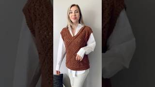 Free granny square vest pattern in sizes XS5XL 💗 crochet [upl. by Meek]